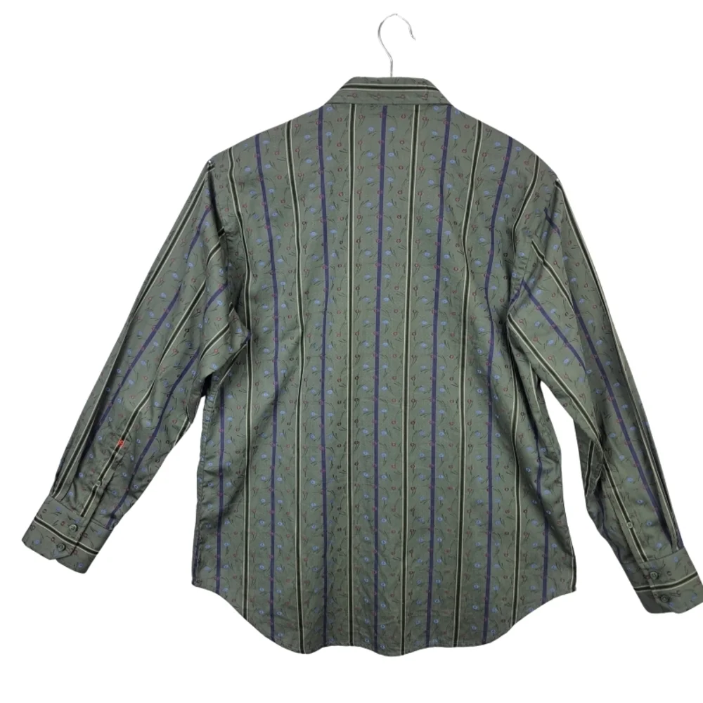Robert Graham Men's L Long Sleeve Button-Up Shirt W/ Silk Trim & Placket - Picture 3 of 9
